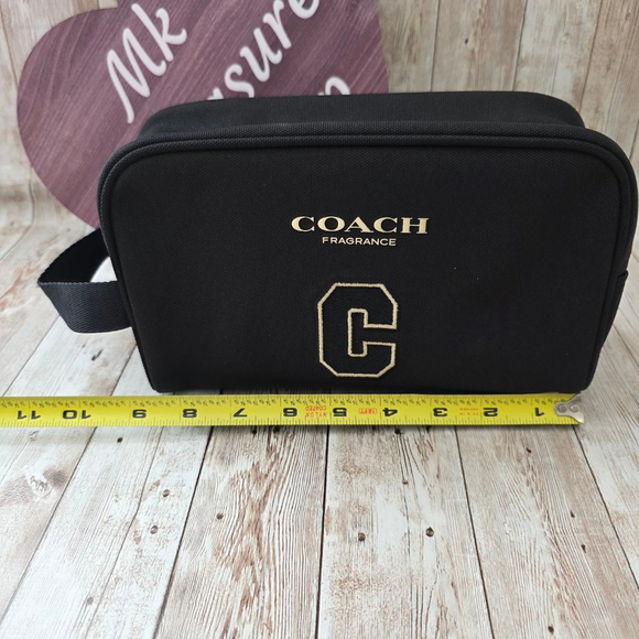 Coach Toiletry Cosmetics bag black - Picture 4 of 7
